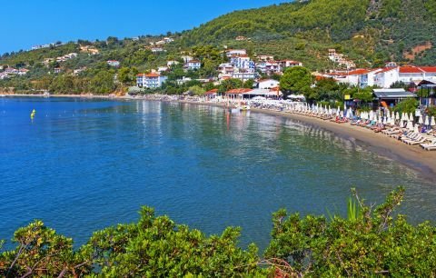 Megali Ammos Beach Skiathos: The Closest Beach to Town — Complete Guide